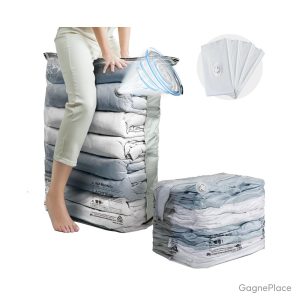 Housse de rangement couette sous vide TAILI Cube 80×100 cm
