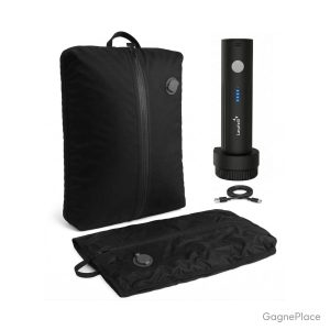 Sac compression voyage Lavatelli 40x30x20 pompe USB-C