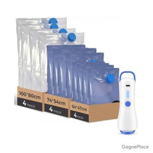 Sac sous vide cabine avec pompe électrique 12 pcs
