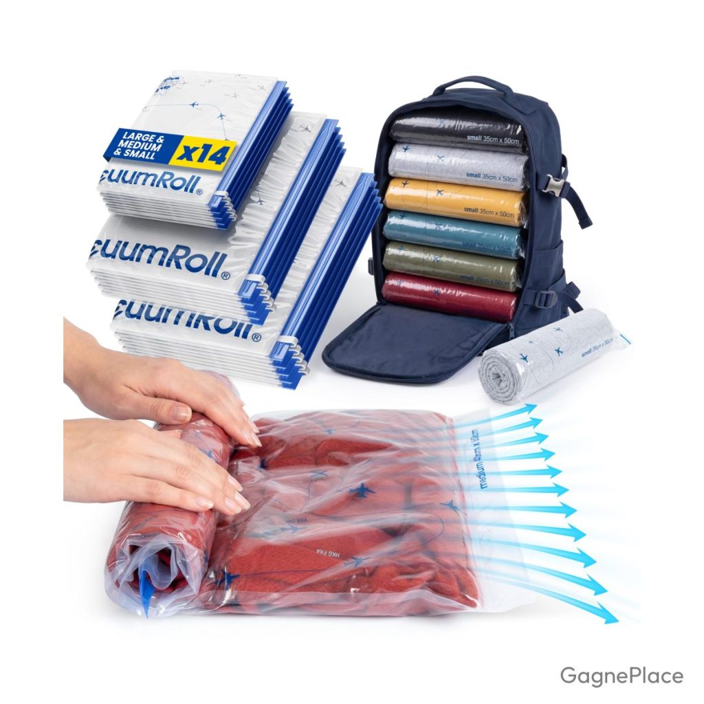 Sac sous vide voyage myHodo 14 housses